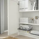 IKEA BILLY БИЛЛИ / OXBERG ОКСБЕРГ, стеллаж с верхними полками / дверями, белый, 160x30x237 см 492.807.54 фото thumb №3