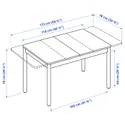 IKEA RÖNNINGE РЕННІНГЕ / RÖNNINGE РЕННІНГЕ, стіл+4 стільці, береза / береза, 118 / 173 см 994.290.45 фото thumb №6