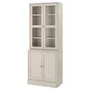 IKEA HAVSTA ХАВСТА, комбинация для хранения с сткл двр, серо-бежевый, 81x47x212 см 095.347.34 фото