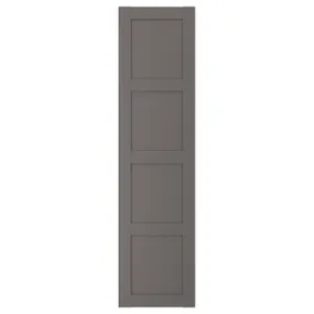 IKEA BERGSBO БЕРГСБУ, дверцята, темно-сірий, 50x195 см 605.109.37 фото