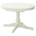 IKEA INGATORP ІНГАТОРП, розкладний стіл, білий, 110 / 155 см 402.170.69 фото thumb №1