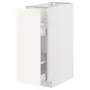 IKEA METOD МЕТОД / MAXIMERA МАКСИМЕРА, напольный шкаф / выдвижн внутр элем, белый / Вальстена белый, 30x60 см 795.071.43 фото