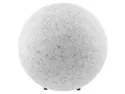BRW Садовий світильник Marmo 23 см пластикова сфера сіро-білий 073565 фото thumb №1