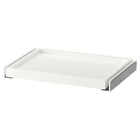 IKEA KOMPLEMENT КОМПЛЕМЕНТ, висувна полиця, білий, 50x35 см 504.339.87 фото
