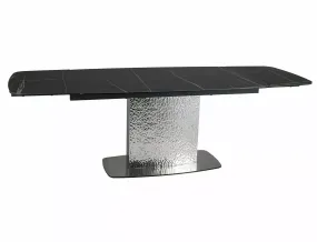 Стол обеденный раскладной SIGNAL MONCLER CERAMIC (160-240)х90, черный Sahara Noir / черный мат фото