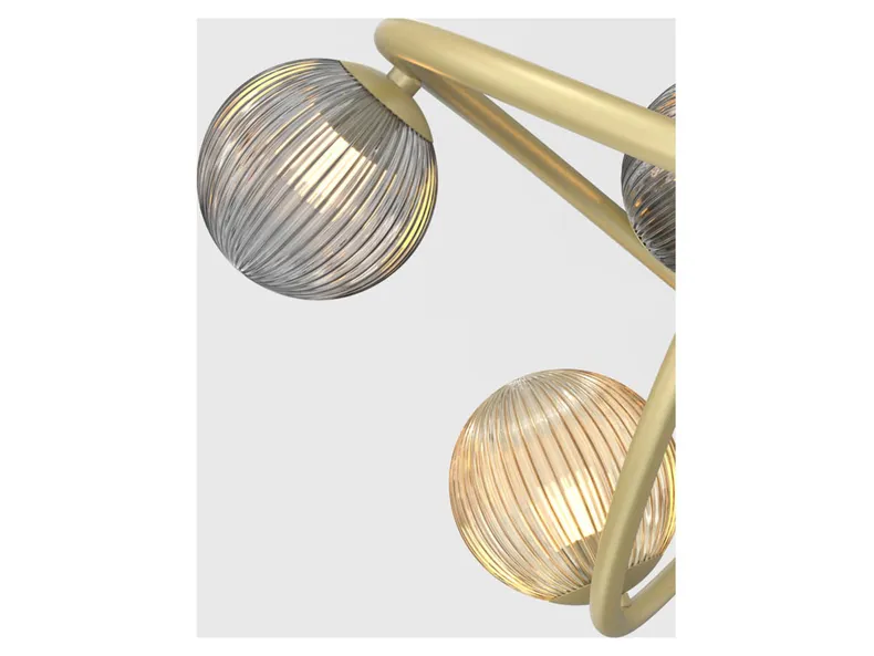BRW 14-позиционный подвесной светильник G9-LED золото Metz 091100 фото №3
