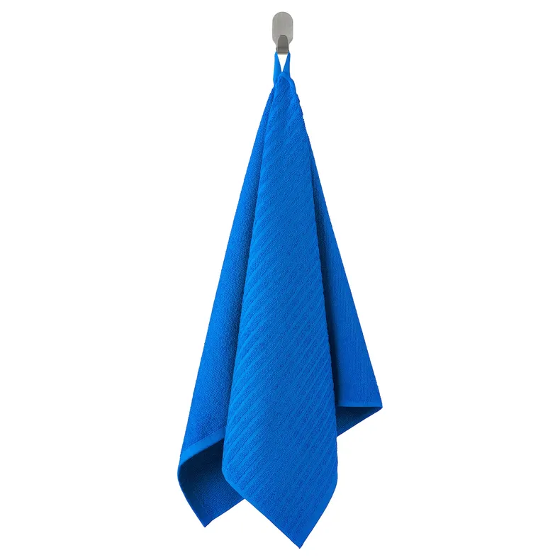 IKEA VÅGSJÖN ВОГШЕН, рушник для рук, яскраво-синій, 50x100 см 205.762.61 фото №1
