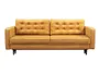 BRW Трехместный диван-кровать Tivoli с ящиком для хранения велюр желтый, Riviera 41 желтый SO3-TIVOLI-3DL-G1_B8487B фото