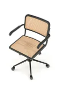 Кресло офисное вращающееся HALMAR INCAS, коричневый/черный фото thumb №11
