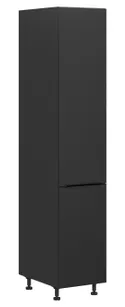 BRW Кухонный цокольный шкаф Sole L6 высотой 40 см левый черный матовый, черный/черный матовый FM_D_40/207_L/L-CA/CAM фото thumb №2