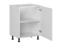 BRW Базовый шкаф для кухни Sole 60 см правый белый глянец, альпийский белый/глянцевый белый FH_D_60/82_P-BAL/BIP фото thumb №3
