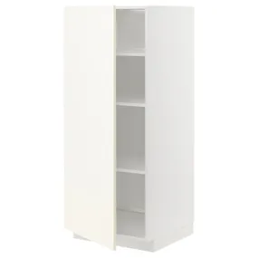 IKEA METOD МЕТОД, висока шафа із полицями, білий / ВАЛЛЬСТЕНА білий, 60x60x140 см 795.073.17 фото