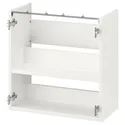 IKEA ENHET ЕНХЕТ, підлогова шафа під раковину з полиц, білий, 60x30x60 см 604.623.52 фото thumb №1