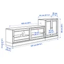 IKEA HAVSTA ХАВСТА, комбінація шафа для телевізора, сірий бежевий, 241x47x89 см фото thumb №4