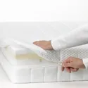 IKEA HEMNES ХЕМНЭС, каркас кровати с матрасом, белое пятно / Акрехамн средней жесткости, 140x200 см 095.419.99 фото thumb №13