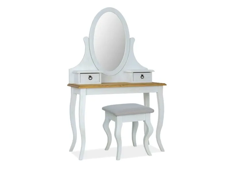 Туалетний столик SIGNAL POPRAD, медово-коричневий / соснова патина фото №1