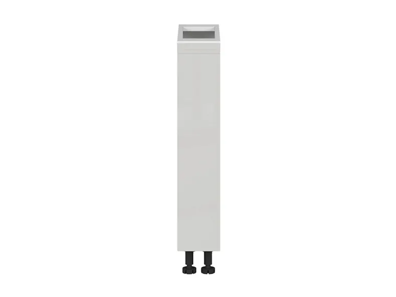 BRW Кухонный шкаф Sole высотой 15 см с корзиной для груза светло-серый глянец, альпийский белый/светло-серый глянец FH_DC_15/82_C-BAL/XRAL7047 фото №1