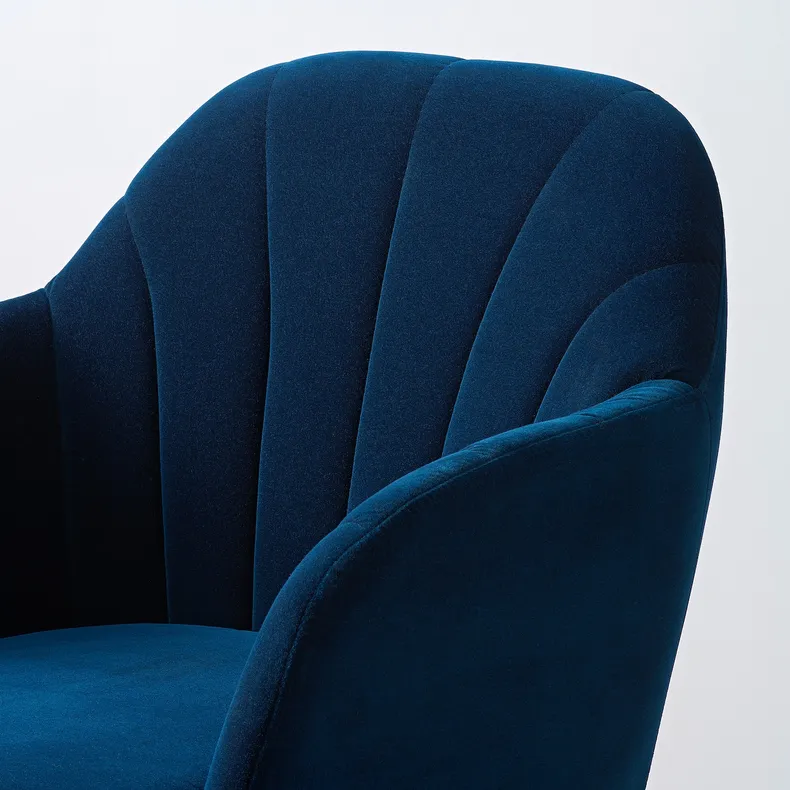 IKEA BÄSTDAL БЕСТДАЛЬ, крісло, Джупард темно-зелено-синій 305.064.42 фото №4