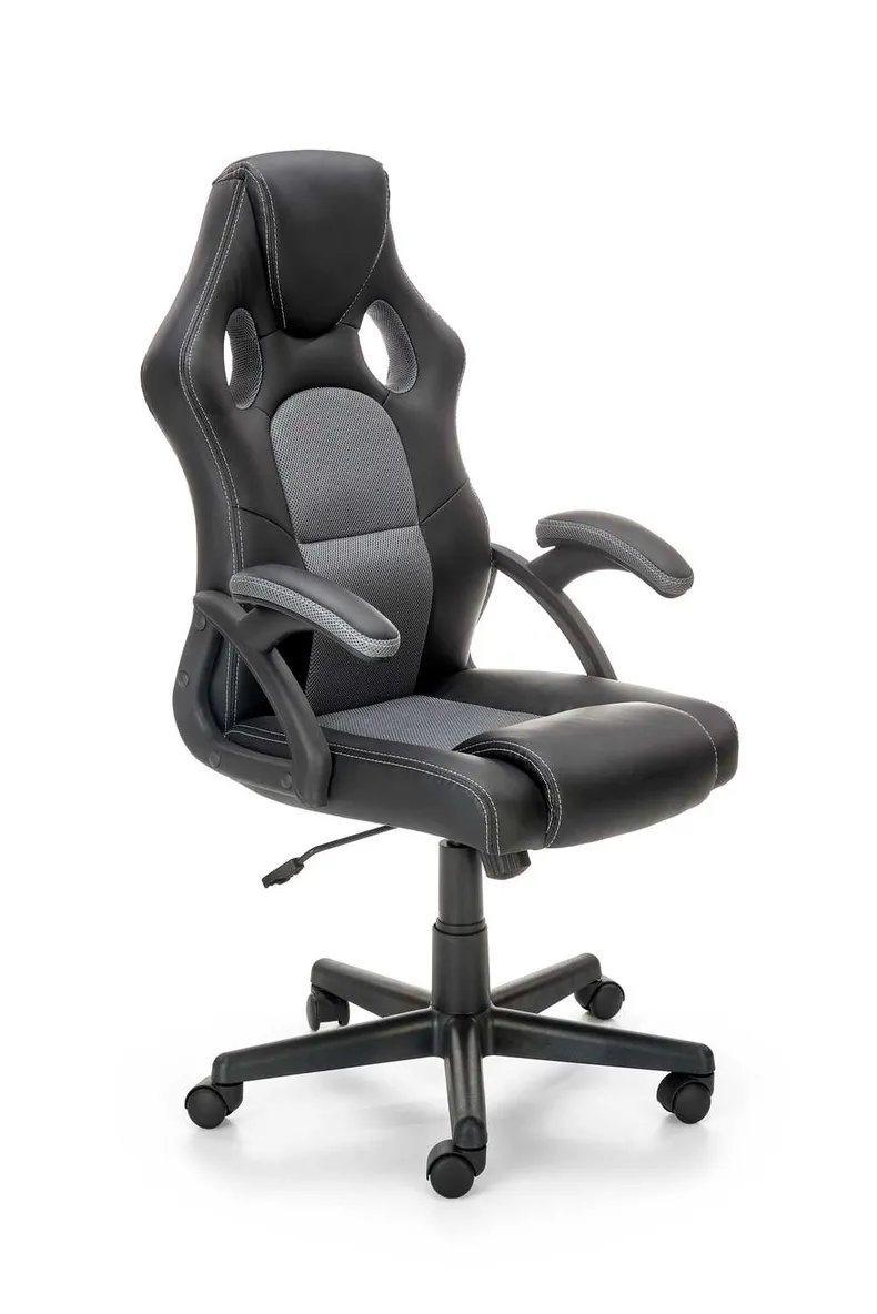 Кресло компьютерное HALMAR BERKEL, черный/серый фото №1