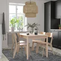 IKEA RÖNNINGE РЁННИНГЕ / LISABO ЛИСАБО, стол и 4 стула, берёза / берёза, 118 / 173 см 394.290.53 фото thumb №3