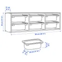 IKEA TROFAST ТРУФАСТ, модуль навісний, білий/темно-сірий, 99x21x30 см 794.781.93 фото thumb №5