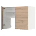 IKEA METOD МЕТОД, навесной шкаф д / вытяжки / полка / дверь, белый / Воксторп имит. дуб, 80x60 см 095.044.16 фото thumb №1