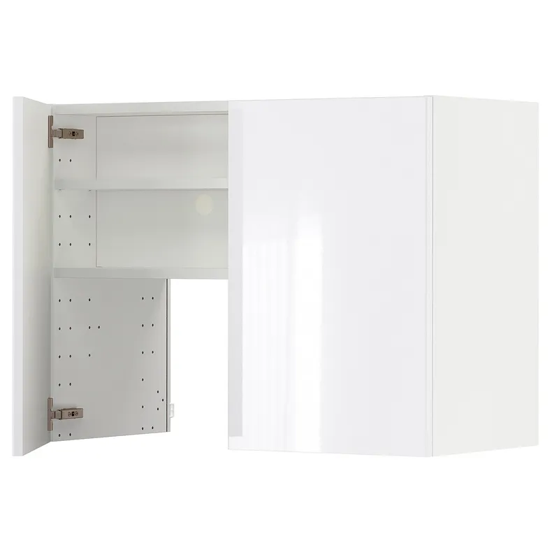 IKEA METOD МЕТОД, навесной шкаф д / вытяжки / полка / дверь, белый / Рингхульт белый, 80x60 см 295.044.20 фото №1