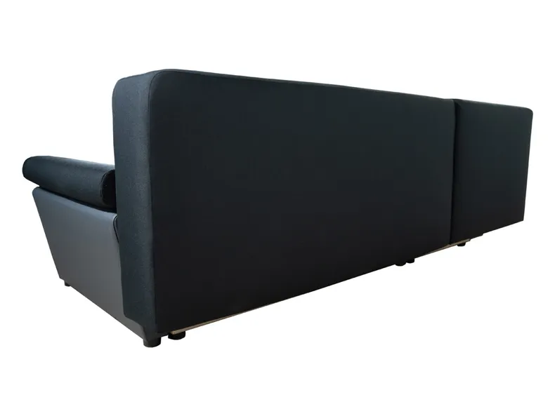 BRW Кутовий розкладний диван Odete з ящиком для зберігання чорний, Савана 14 NA-ODETE-REC.2DL-FMIX70-G2-SAWANA_14/SOFT_20 фото №5