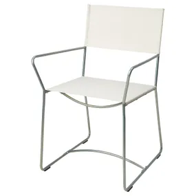IKEA HÖGALT ХЕГАЛТ, стілець, сріблястий / дльвсборгський бежевий 505.514.24 фото