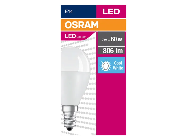 BRW Osram, Світлодіодна лампа E14 7W 076004 фото №2