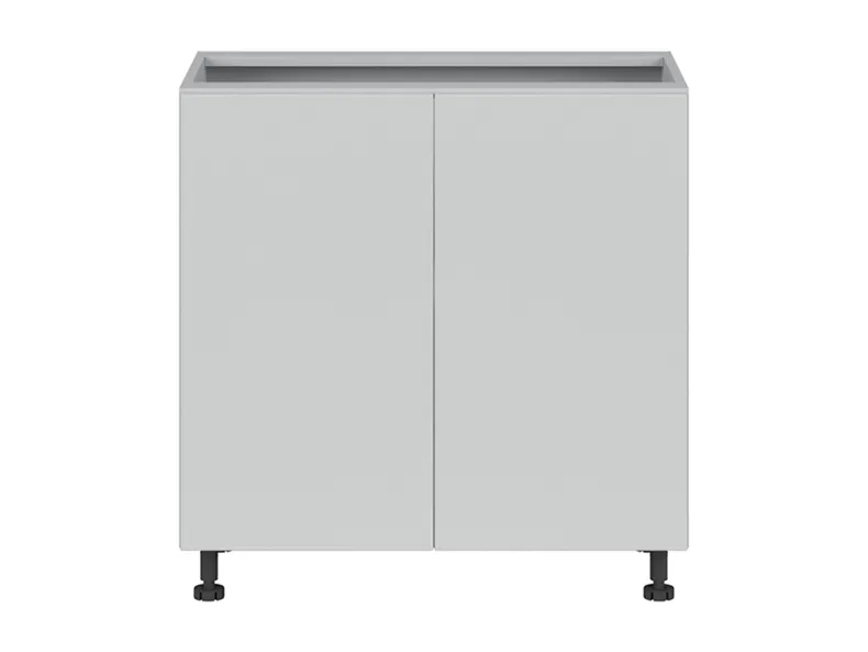 BRW Базовый шкаф для кухни Top Line 80 см двухдверный светло-серый матовый, греноловый серый/светло-серый матовый TV_D_80/82_L/P-SZG/BRW0014 фото №1