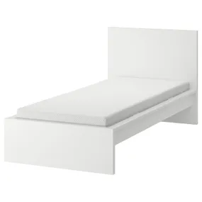 IKEA MALM МАЛЬМ, каркас ліжка з матрацом, біла / бигда середня твердість, 90x200 см 395.446.42 фото