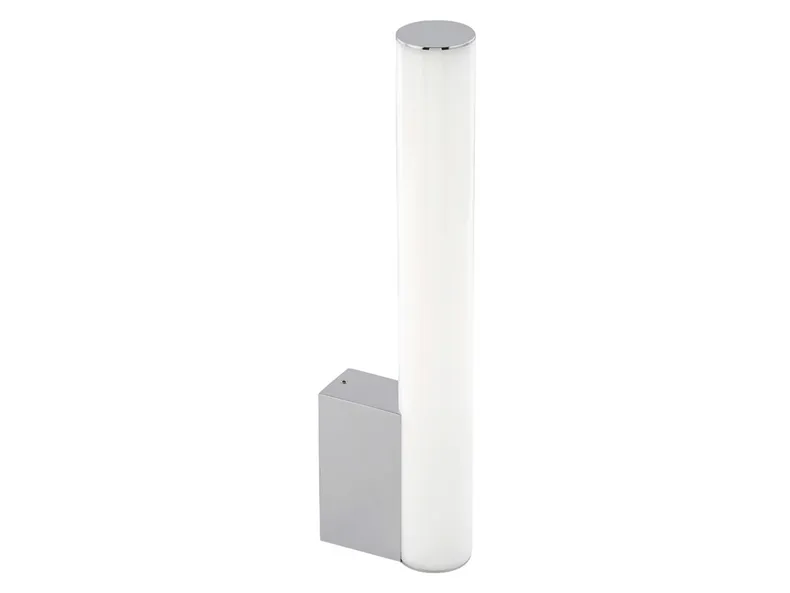 BRW Настінний світлодіодний світильник для ванної кімнати Ice Tube S у сріблясто-білому кольорі 083950 фото №1