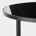 IKEA ÄSPERÖD ЭСПЕРЁД, придиванный столик, черный / стекло черное, 45 см 104.621.80 фото thumb №5