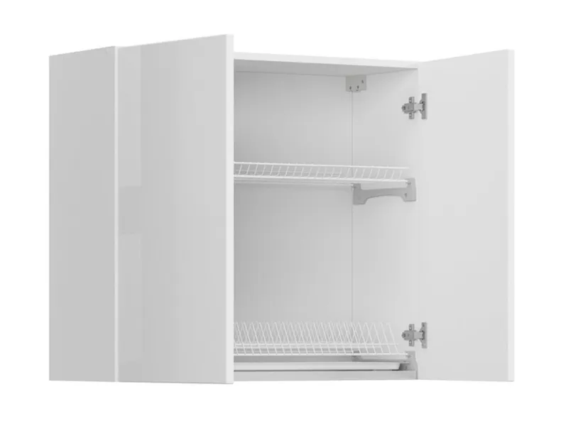 BRW Кухонный гарнитур Top Line 80 см с выдвижным ящиком двухдверный белый глянец, альпийский белый/глянцевый белый TV_GC_80/72_L/P-BAL/BIP фото №3