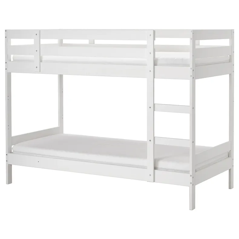 IKEA MYDAL МЮДАЛЬ, каркас 2-ярусного ліжка, білий, 90x200 см 204.676.29 фото №1
