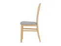 BRW Велюрове крісло Alla 3 сірий / натуральний дуб, Inari 91 сірий / дуб натуральний TXK_ALLA_3-TX099-1-INARI_91_GREY фото thumb №3