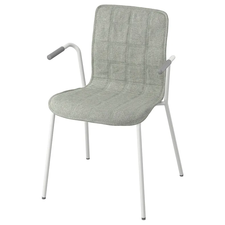 IKEA LÄKTARE ЛЕКТАРЕ, крісло для конференцій, світло-зелений/білий 495.032.45 фото №1