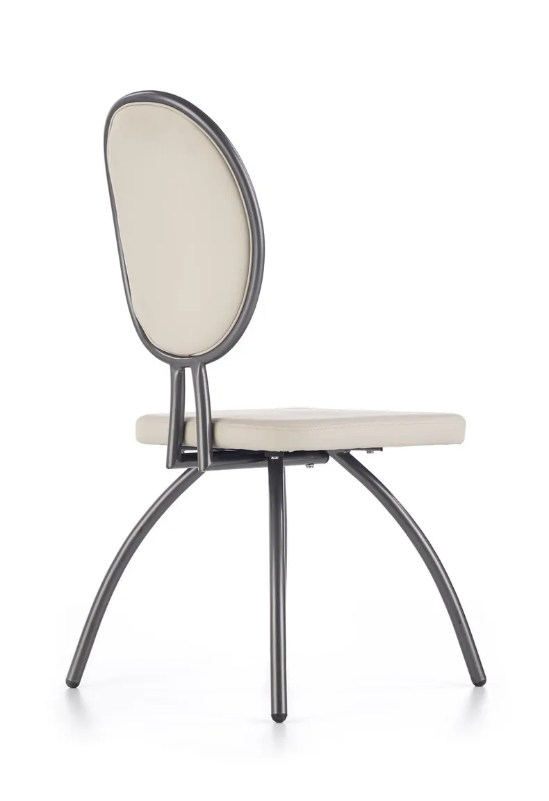 Кухонний стілець HALMAR K298 світло-сірий/графіт фото №2