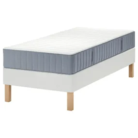 IKEA LYNGÖR ЛИНГЁР, тахта, Valevåg жесткий / светло-голубой белый, 90x200 см 495.523.87 фото