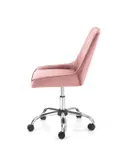 Кресло компьютерное офисное вращающееся HALMAR RICO, розовый бархат фото thumb №4