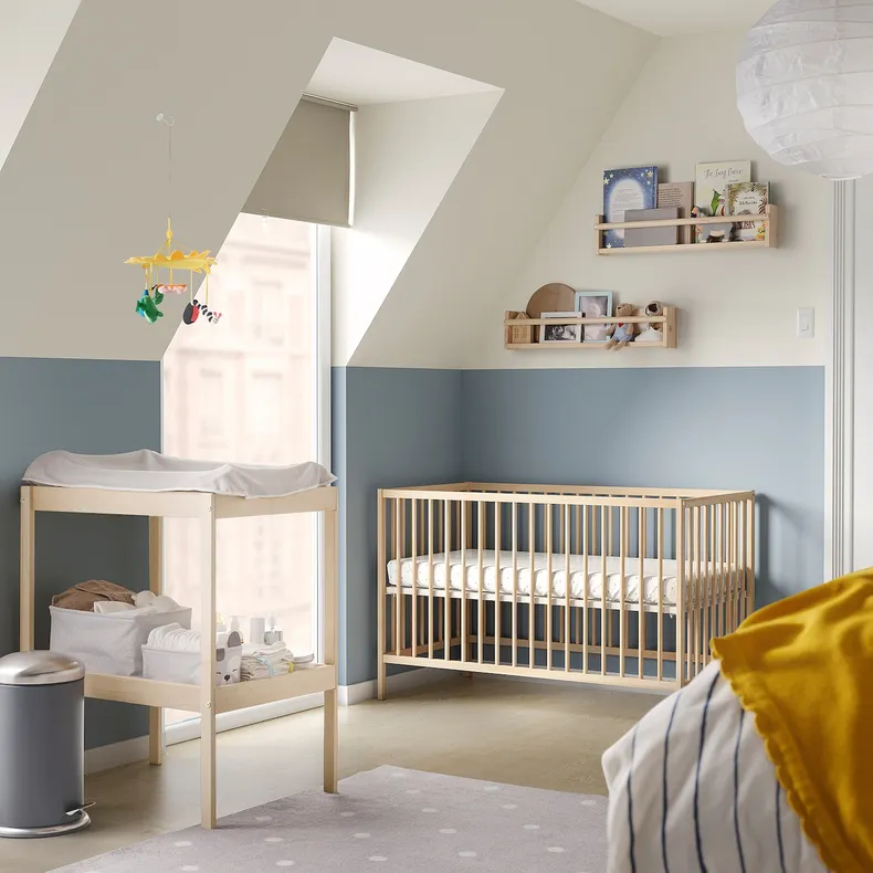 IKEA SNIGLAR СНІГЛАР, набір дитячих меблів, 2 пр., бук, 60x120 см 995.065.76 фото №2