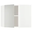 IKEA METOD МЕТОД, угловой навесной шкаф с полками, белый / светло-серый, 68x60 см 395.393.39 фото thumb №1