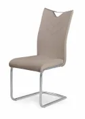 Кухонний стілець HALMAR K224 капучино, хром фото thumb №1