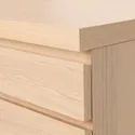 IKEA MALM МАЛЬМ, письмовий стіл, шпон з мореного дуба білого кольору, 140x65 см 203.598.23 фото thumb №6