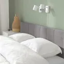 IKEA FALUDDEN ФАЛУДДЕН, каркас кровати с обивкой, серый, 140x200 см 605.635.01 фото thumb №4