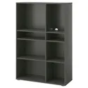 IKEA VIHALS ВІХАЛЬС, стелаж 6 полиць, темно-сірий, 95x37x140 см 805.429.18 фото thumb №1