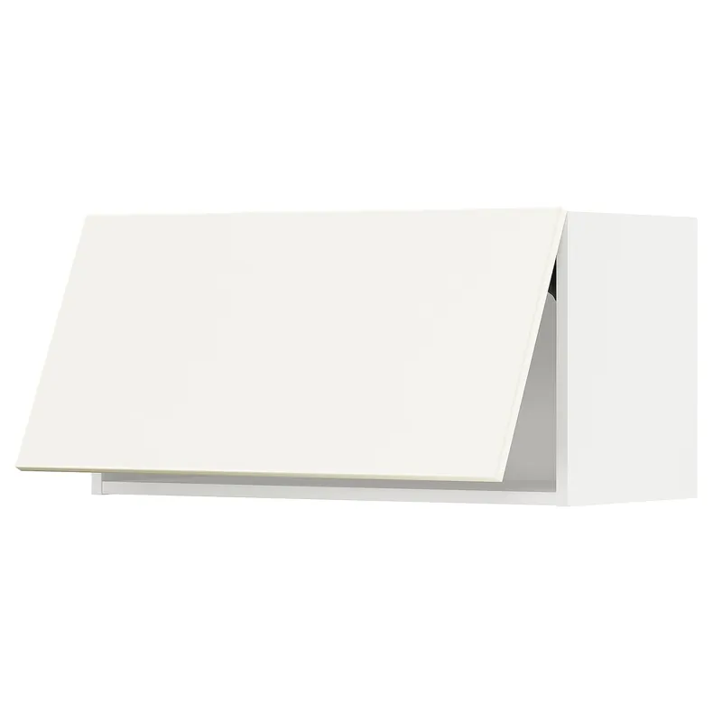 IKEA METOD МЕТОД, навесной горизонтальный шкаф, белый / Вальстена белый, 80x40 см 195.072.78 фото №1