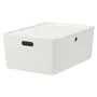 IKEA KUGGIS КУГГІС, коробка з кришкою, білий, 37x54x21 см 102.802.03 фото
