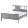 IKEA HEMNES ХЕМНЕС, каркас ліжка з матрацом, фарбований сірий / Екрехамн твердий, 140x200 см 095.433.28 фото